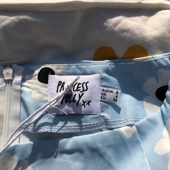 SOLD Princess Polly Shelly mini skirt blue - Picture 2 of 4